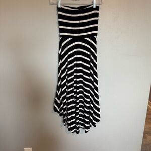 Studio Y Striped Dress Black and White Size Extra Small